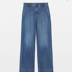 Wide-Leg Denim Jeans